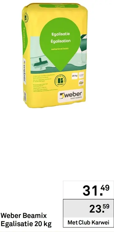 Aanbieding: Egalisatie 20 kg