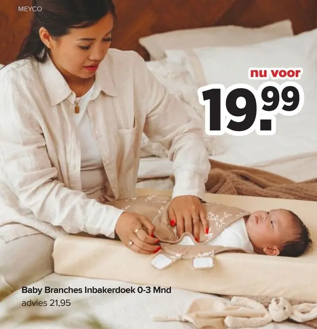 Promotie: Baby Branches Inbakerdoek