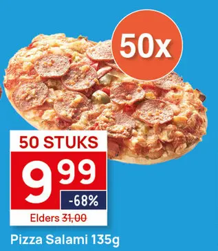 Aanbieding: Pizza Salami 50x135g