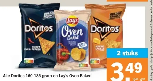 Aanbieding: Doritos en Lay's Oven Baked
