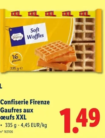 Offre: Gaufres aux œufs XXL