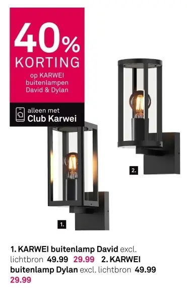 Aanbieding: Buitenlamp Dylan of Dylan