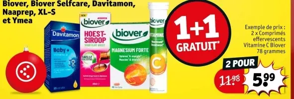 Offre: Biover, Biover Selfcare, Davitamon, Naaprep et Ymea