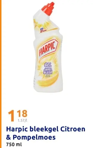 Promotie: Harpic bleekgel Citroen & Pompelmoes