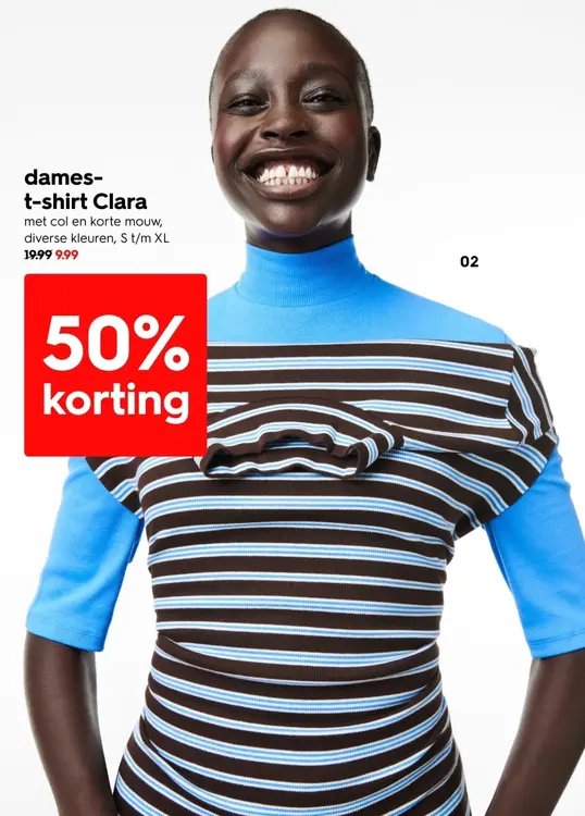 Aanbieding: Dames-t-shirt Clara