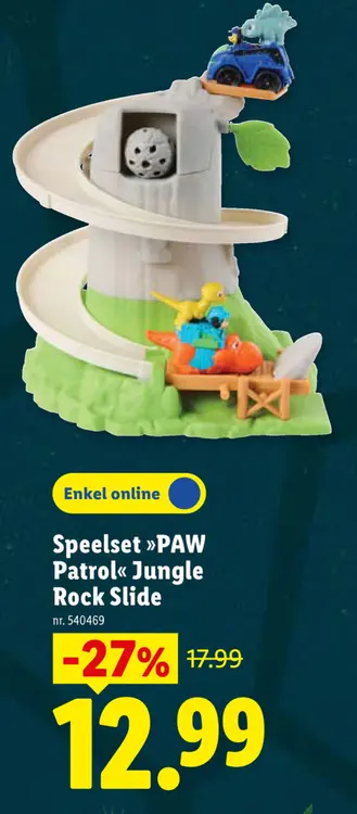 Promotie: Speelset Jungle Rock slide