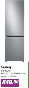Aanbieding: Samsung RB34C705CS9/EF Koel-vriescombinatie