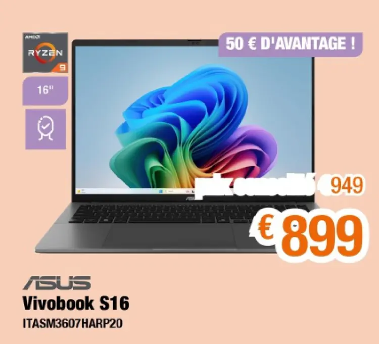 Offre: Vivobook S16