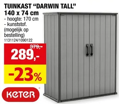 Promotie: Tuinkast "Darwin Tall"