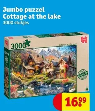 Aanbieding: Jumbo puzzel Cottage at the lake