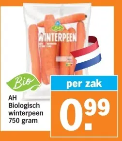 Aanbieding: Biologisch winterpeen