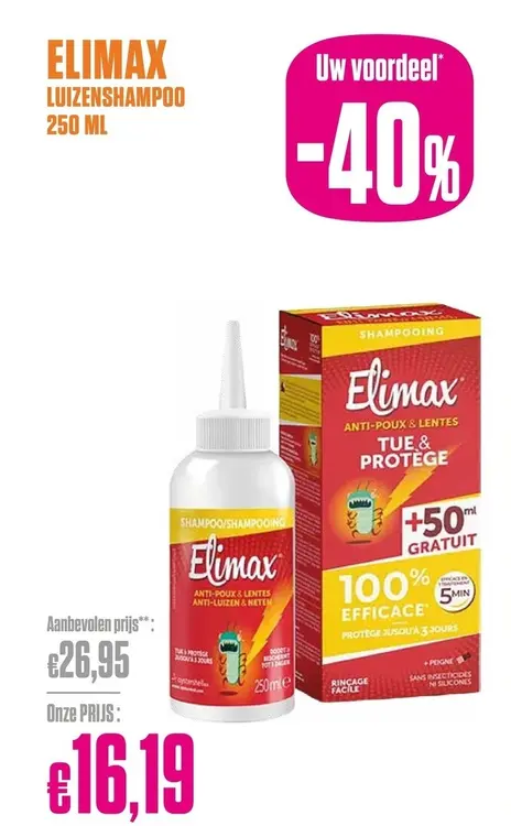 Promotie: Elimax luizenshampoo