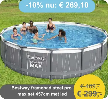Aanbieding: Bestway framebad steel pro max set