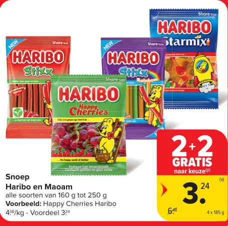 Promotie: Snoep Haribo en Maoam