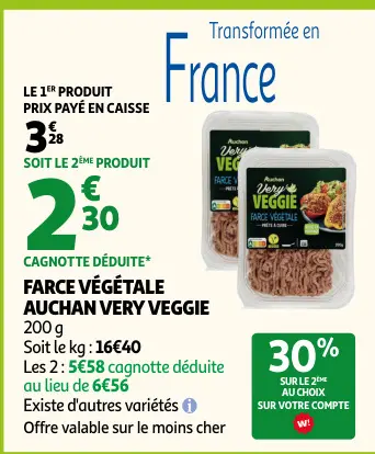 Promotie: Farce végétale