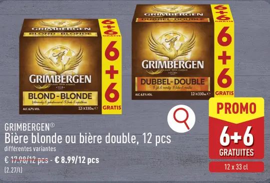 Offre: Bière blonde ou bière double