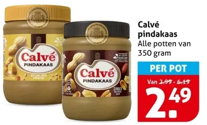 Aanbieding: Calvé pindakaas