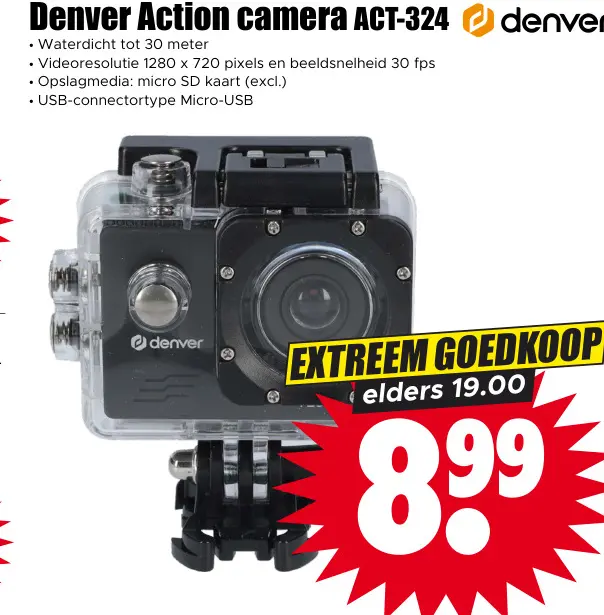 Aanbieding: Action camera ACT-324