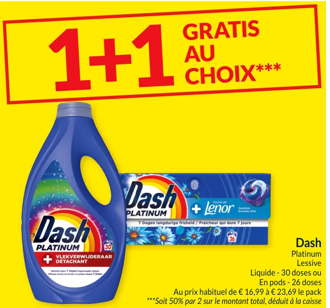Offre: Dash Platinum Lessive