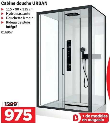 Offre: URBAN Cabine douche