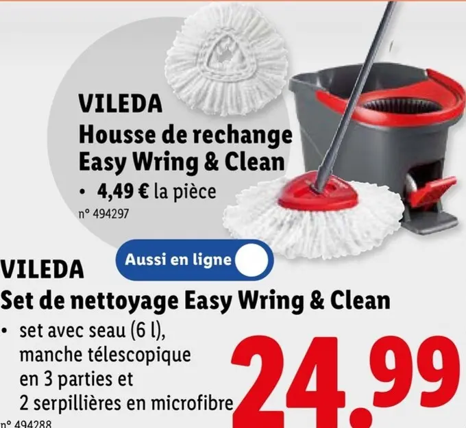 Offre: Set de nettoyage Easy Wring & Clean