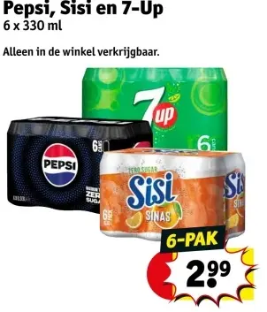 Aanbieding: Pepsi, Sisi en 7-Up