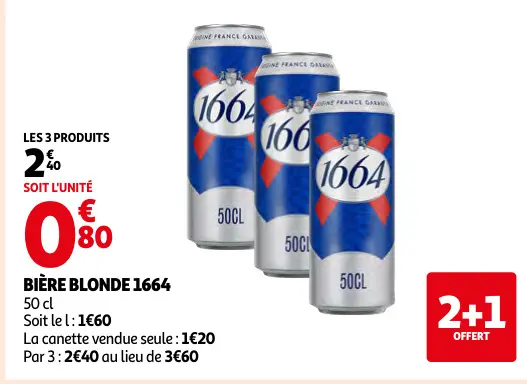 Promotie: Bière blonde 1664