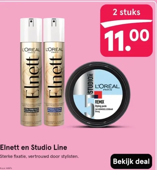 Aanbieding: Elnett en Studio Line