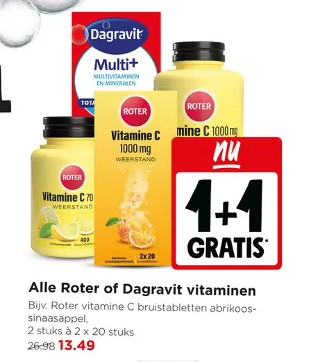 Aanbieding: Alle Roter of Dagravit vitaminen