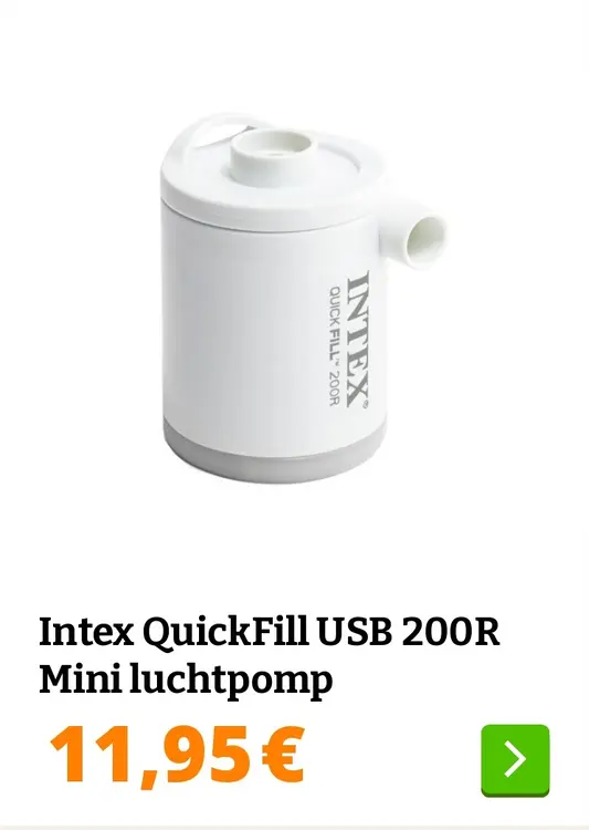 Aanbieding: QuickFill USB 200R Mini luchtpomp