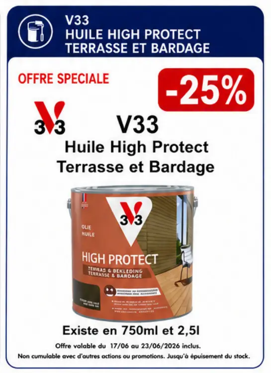 Offre: Huile High Protect Terrasse et Bardage