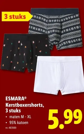 Aanbieding: Kerstboxershorts