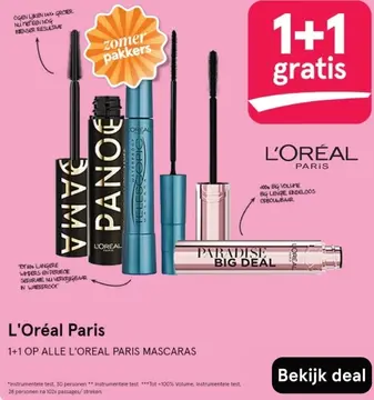 Aanbieding: L'Oréal Paris Mascaras