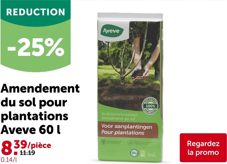 Offre: Amendement du sol pour plantations