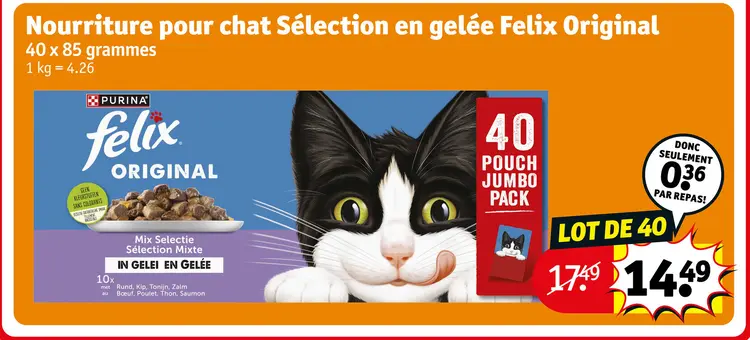Offre: Nourriture pour chat Sélection en gelée Felix