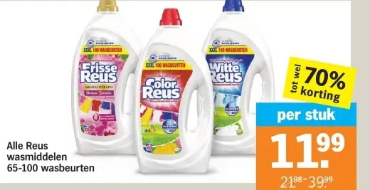 Aanbieding: Reus wasmiddelen