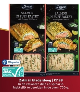 Aanbieding: Zalm in bladerdeeg