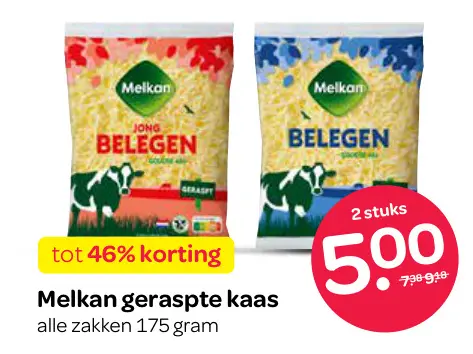 Aanbieding: geraspte kaas