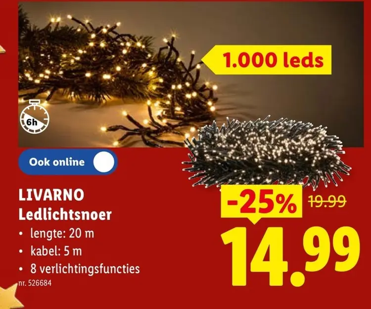 Promotie: LIVARNO Ledlichtsnoer