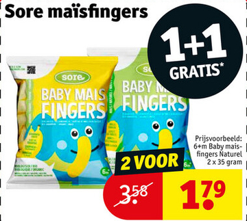 Aanbieding: Sore maïsfingers