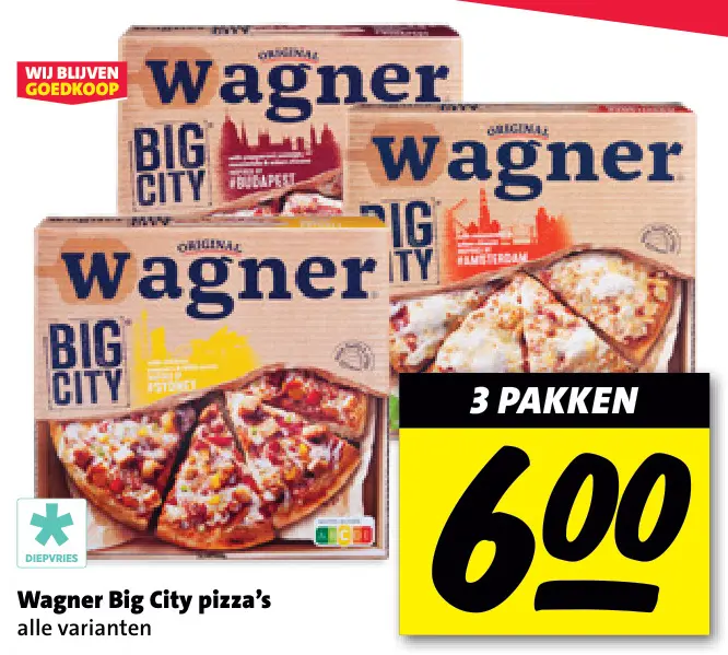 Aanbieding: Big City pizza's