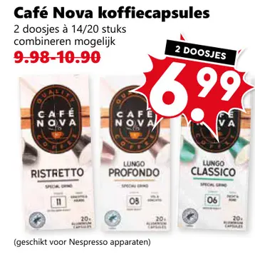Aanbieding: Café Nova koffiecapsules
