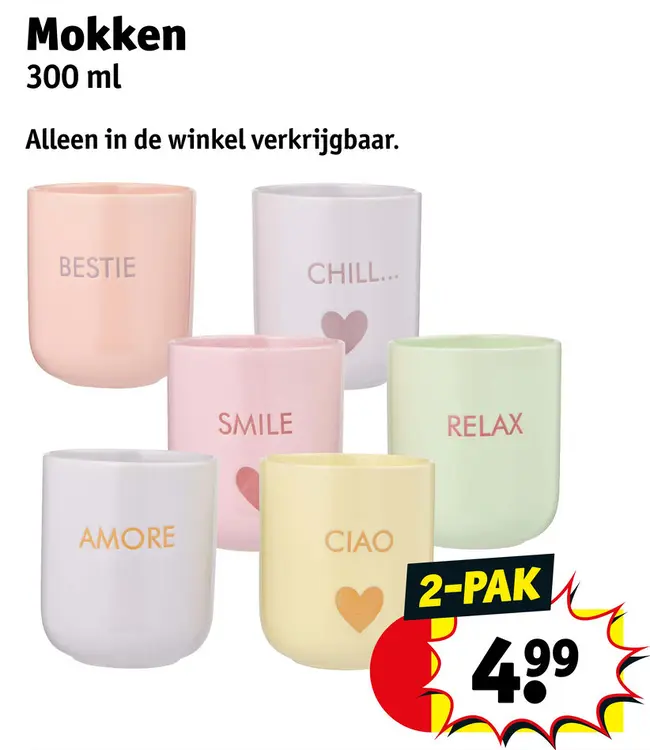 Aanbieding: Mokken