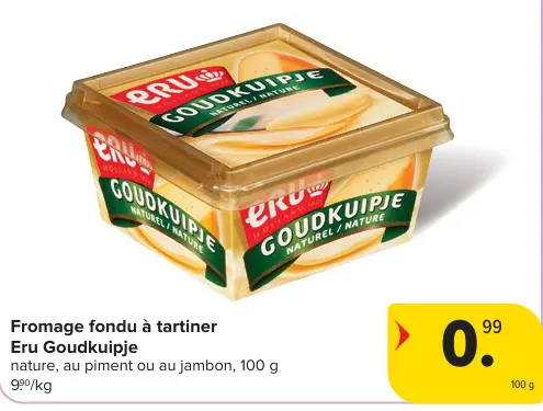 Offre: Fromage fondu à tartiner Eru Goudkuipje