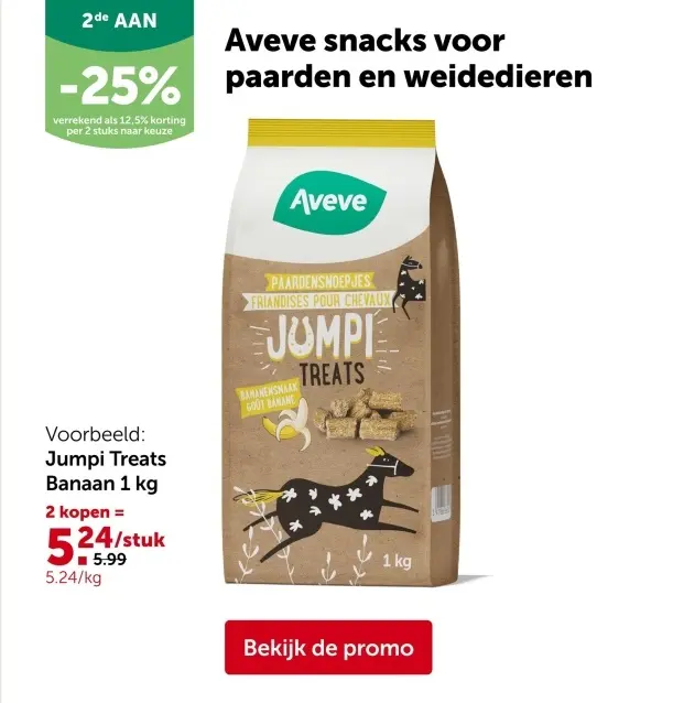Promotie: Jumpi Treats Banaan