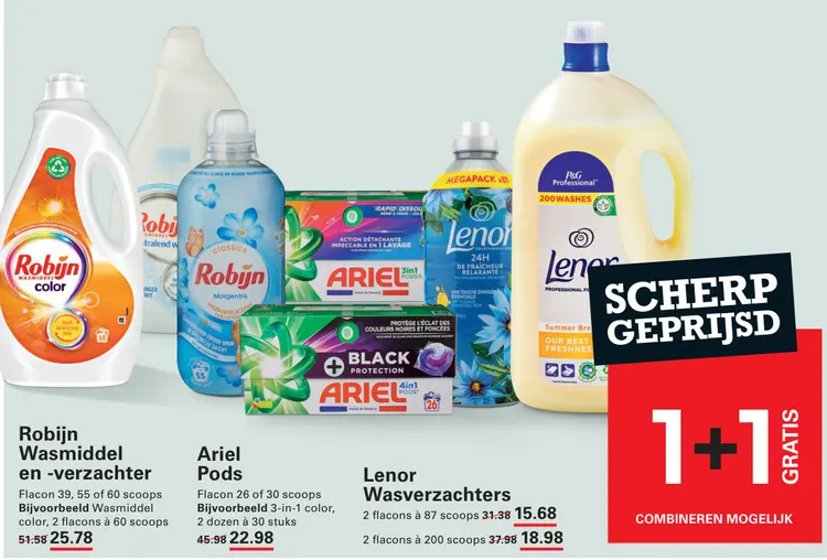 Aanbieding: Robijn Wasmiddel en -verzachter