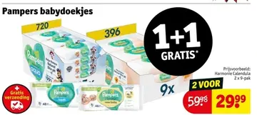 Aanbieding: Pampers babydoekjes