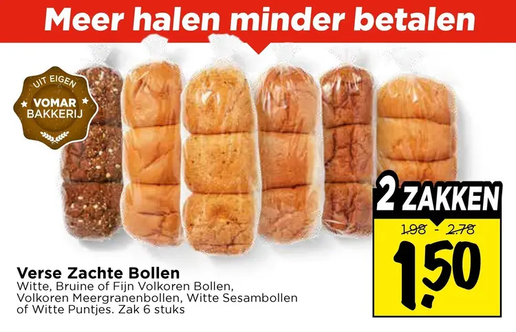 Aanbieding: Verse Zachte Bollen