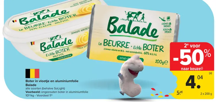 Aanbieding: Boter in vlootje en aluminiumfolie