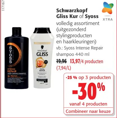 Promotie: Schwarzkopf Gliss Kur of Syoss